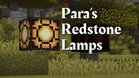 Paras Redstone Lamps Minecraft Texture Pack