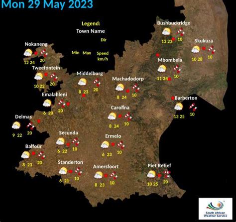 Mpumalanga Weather: Cool and cloudy day expected