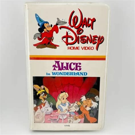 Alice In Wonderland Vhs Walt Disney Home Video Clamshell Case