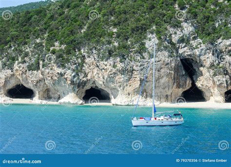 Cala Luna Beach In Orosei Bay On Sardinia Italy Editorial Photo