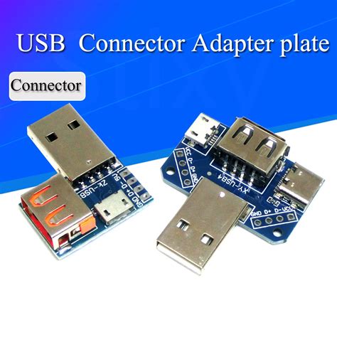 Usb Head Switchboard Male Usb Connector To Type C Micro Usb Female Usb 2 54 4p Transfer Test