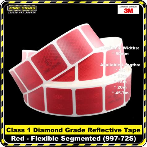 3M Red (4092) Diamond Grade Class 1 Reflective Tape - Mine SignsMine Signs