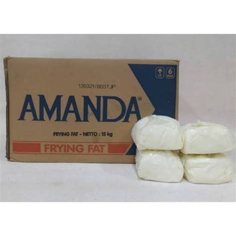 Jual Amanda Frying Fat Minyak Padat Minyak Beku Repack 1kg Shopee