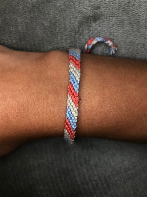 Candy Stripe Friendship Bracelet | Etsy