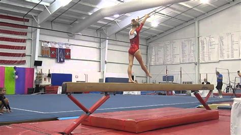 Whitney Level Gymnastics Beam Wipeout Youtube