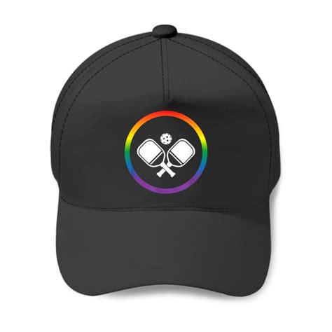 Pickleball Sports Lgbtq Gay Pride Rainbow Lgbt Baseball Caps Sold By