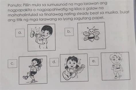 Panuto Piliin Mula Sa Sumusunod Na Mga Larawan Angnagpapakita O