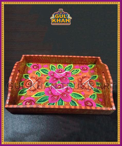 Buy Tray Wooden Hand Painted Design 8003 In Pakistan Gul Khan Truck Art