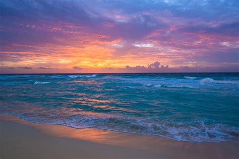 Fondos De Pantalla 1920x1281 México Mar Costa Olas Amaneceres Y