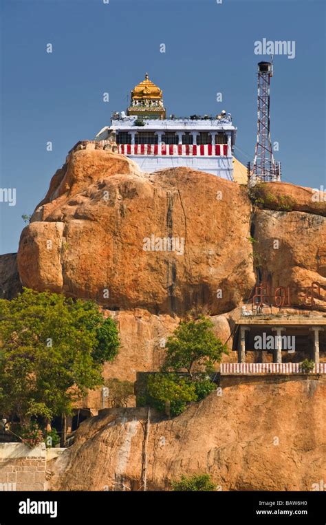 Rock Fort Temple Trichy Tamil Nadu India Stock Photo Alamy