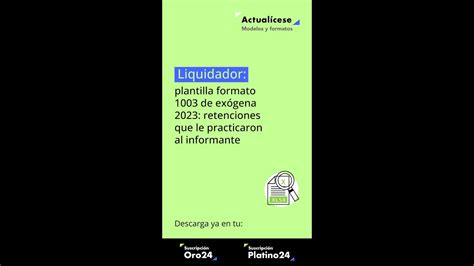 Liquidador Plantilla Formato De Ex Gena Retenciones Que Le