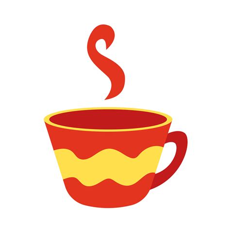 Vector Cup With Hot Coffee Flat Illustration Vector Art At Vecteezy