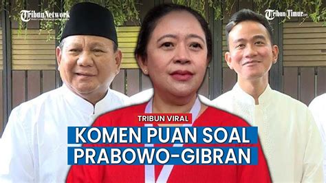 Balasan Puan Maharani Isu Prabowo Gandeng Gibran Rakabuming Putra