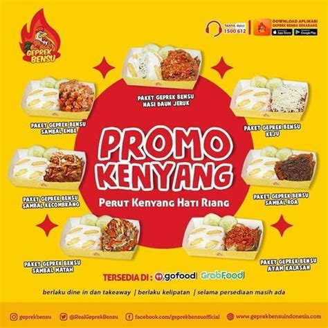 Promo Paket Kenyang Dari Geprek Bensu Di Kota Jakarta Selatan Dki