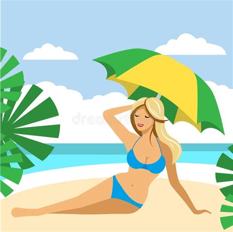 Sex Bikini Girl Beach Stock Illustrations 93 Sex Bikini Girl Beach