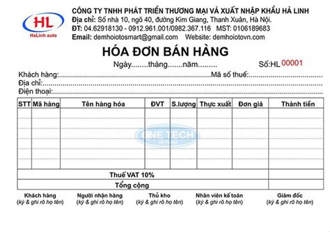 Top 50 Mẫu Thiết Kế Hóa đơn Bán Hàng Online đẹp Nhất