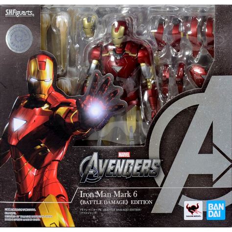 Tamashii Marvel Avengers S H Figuarts 150mm Iron Man Mark 6 Battle Damage Edition