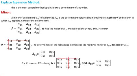 SOLUTION: Laplace expansion method - Studypool