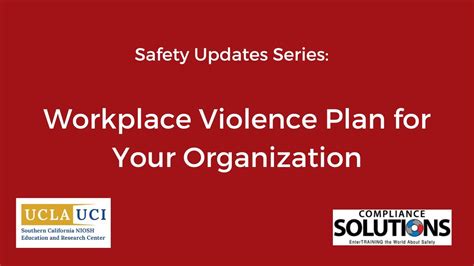 Calosha Safety Updates Workplace Violence Youtube