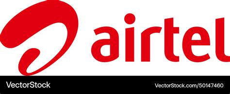 Airtel logo illumination of indian telecom Vector Image