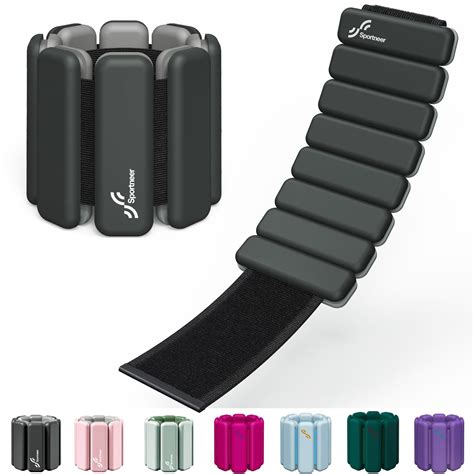 Sportneer Wrist Weights - 1 Pair (2 LBS Each) | Adjustable Wearable