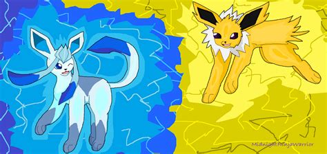 Jolteon And Glaceon By Serenahaight On Deviantart