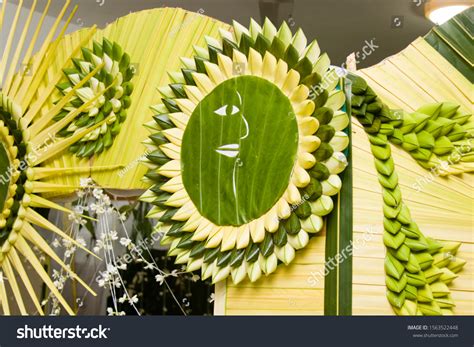 Handmade Decorations Coconut Leaf Decoration Coconut Stock Photo ...