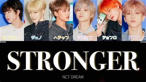 Stronger Nct Dream Lyrics Youtube