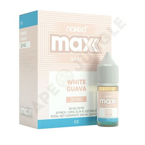 Naked MAX Salt Ml Mg White Guava Ice