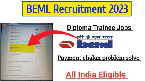 Beml Recruitment Beml Payment Chalan Payment Chalan Beml