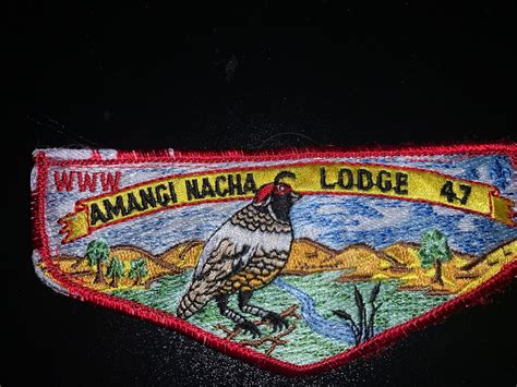 Used OA Flap Lodge 47 Amangi Nacha Red Border EBay