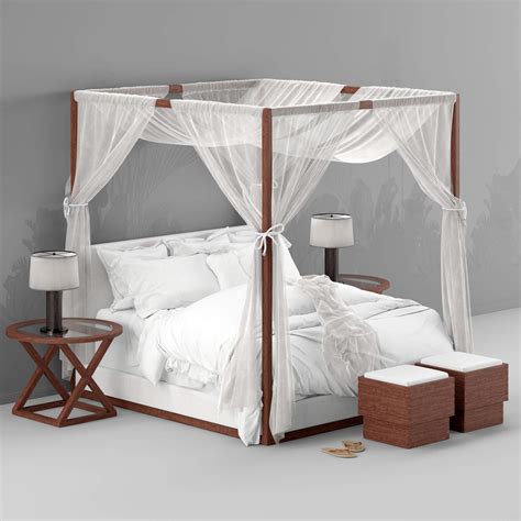 Desert Modern Canopy Bed 3d Model By Tyler Toney