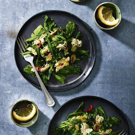 Stir Fried Mustard Greens With Eggs And Garlic Recipe Eatingwell