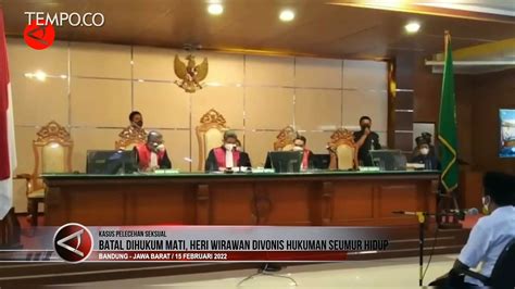 Heri Wirawan Divonis Hukuman Seumur Hidup Video Dailymotion