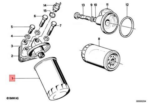 Genuine BMW 02 CMSP E12 E21 E28 E30 Cabrio Coupe Oil Filter OEM