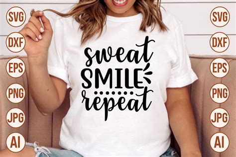 Sweat Smile Repeat Svg Graphic By Trendy Svg Gallery · Creative Fabrica