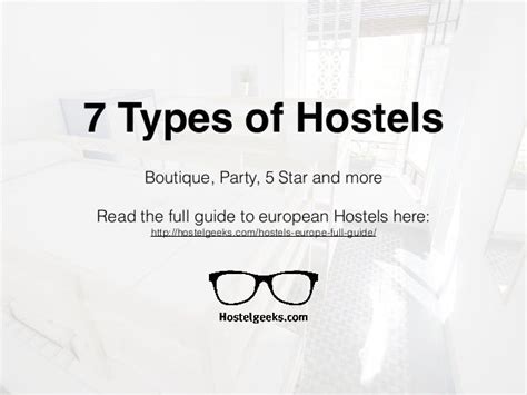 7 Types of Hostels - Definitions by Hostelgeeks