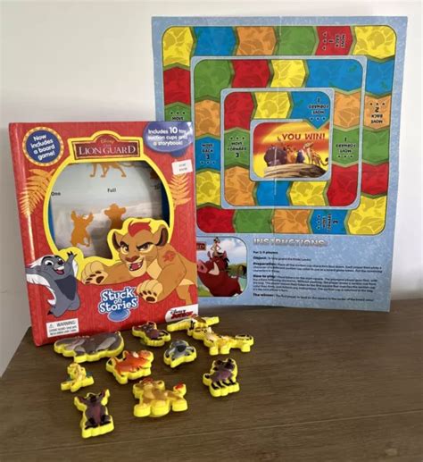 Disney The Lion Guard Stuck On Stories Board Game Book Rare Eur 3262