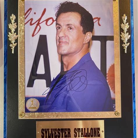 Sylvester Stallone Autograph Timeless Treasures Milford