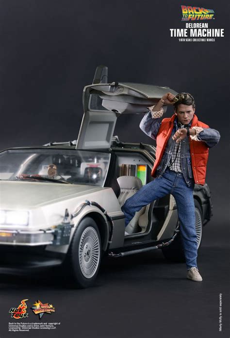 Back To The Future Hot Toys MMS Delorean Time Machine Part Scale