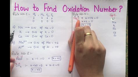 Rules To Find Oxidation Number Of An Element In A Compound English Youtube