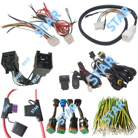 Automotive Custom Auto Wire Harness With Molex Jst Delphi Connector For