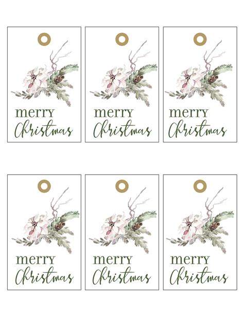 Holiday DIY: Christmas Gift Tag Printables - Set of Six