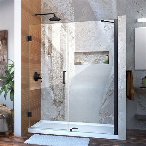 Dreamline Unidoor 55 56 Inch W X 72 Inch H Hinged Shower Door With