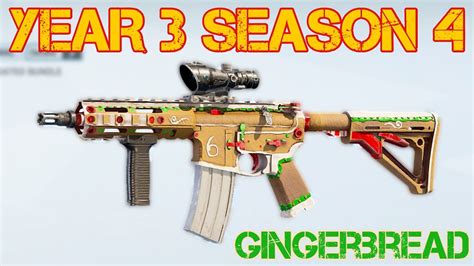 Rainbow Six Siege Gingerbread Seasonal Weapon Skin Review Youtube