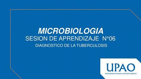 Diagnóstico de la tuberculosis Erwin Escobar Ordinola uDocz