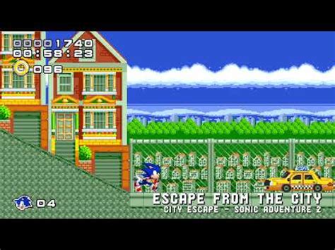 Sonic Adventure 2 City Escape Sonic 1 3 Version YouTube