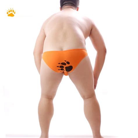 Limited Edition Plus Size Bear Claw Men S Cotton Briefs Gay Bear Low Waist Underwear Sexy