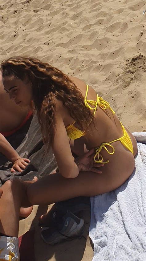 Insane Tight Bubble Butt In Yellow Bikini Beach Bikini Forum