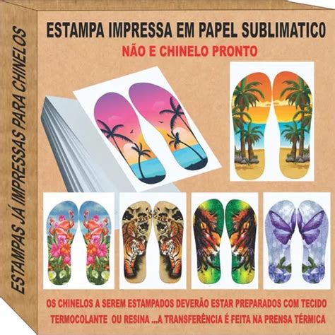 240 Estampas P Chinelo Impressas Em Papel Leia O Anuncio Frete grátis